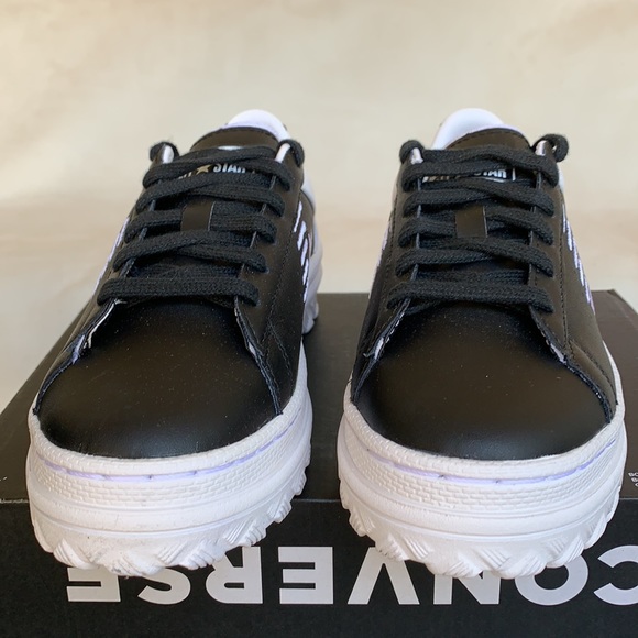 CONVERSE PRO LEATHER OX BLACK/WHITE WMNS - Picture 9 of 16